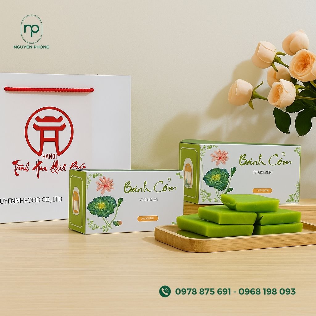 Hộp đựng bánh cốm Hà Nội
